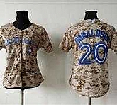 Women Toronto Blue Jays #20 Josh Donaldson Camo Fashion Stitched MLB Jersey,baseball caps,new era cap wholesale,wholesale hats